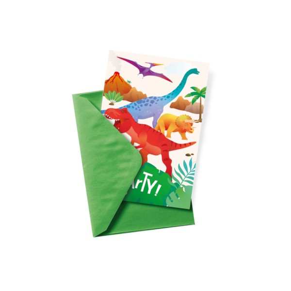 dino-uitnodigingskaarten