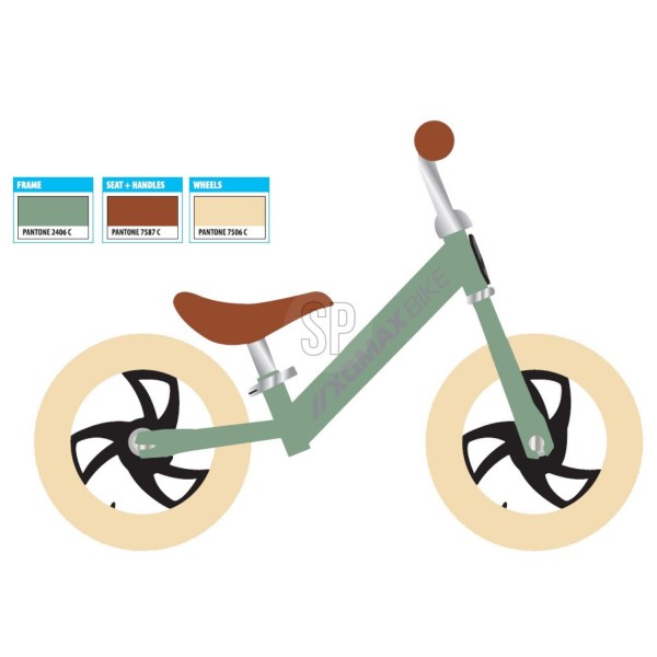 loopfiets-groen-12-inch-xqmax