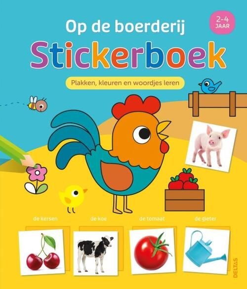 op-de-boerderij-stickerboek-plakken-kleuren-en-woordjes-2-4jaar