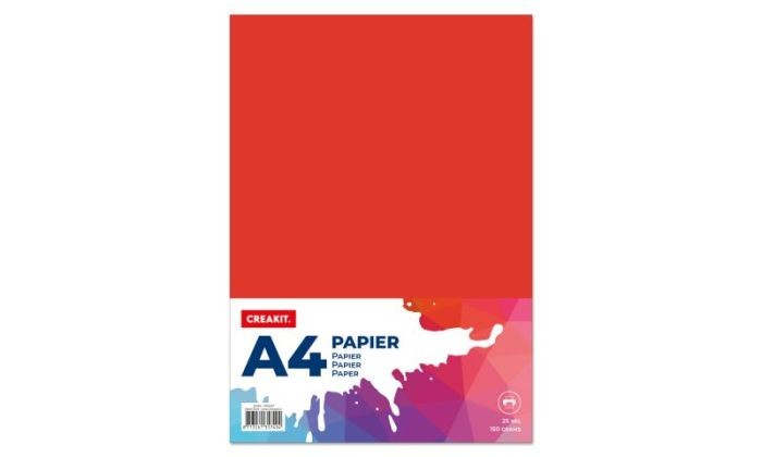 papier-a4-150gr-rood-25-vel