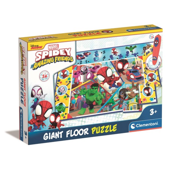 puzzel-vloer-groot-spidey-24-stukjes