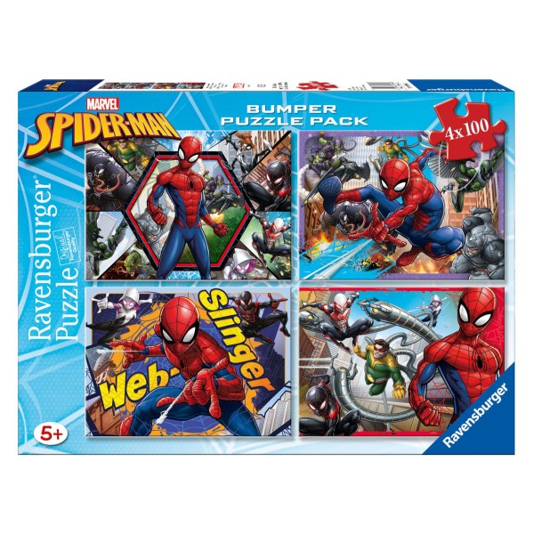 ravensburger-puzzel-spiderman-4-in-1-100-stukjes